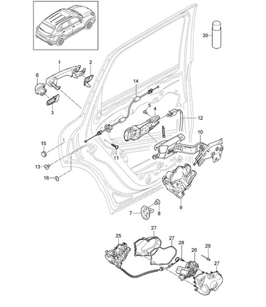 Diagram 804-025 Porsche 997 MKII GT3 2010-11 Carrocería
