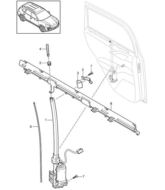 Diagram 804-050 Porsche 924 (1977-1988) Body