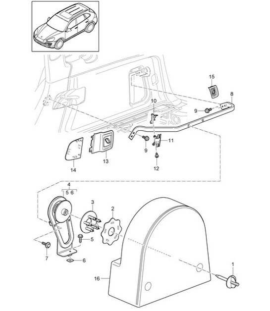 Diagram 807-040 Porsche 997 MK1 GT2 2007-09 Body