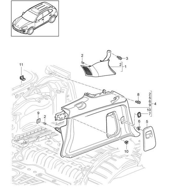 Diagram 807-045 Porsche Macan-e (95C) Electric 2024>> 
