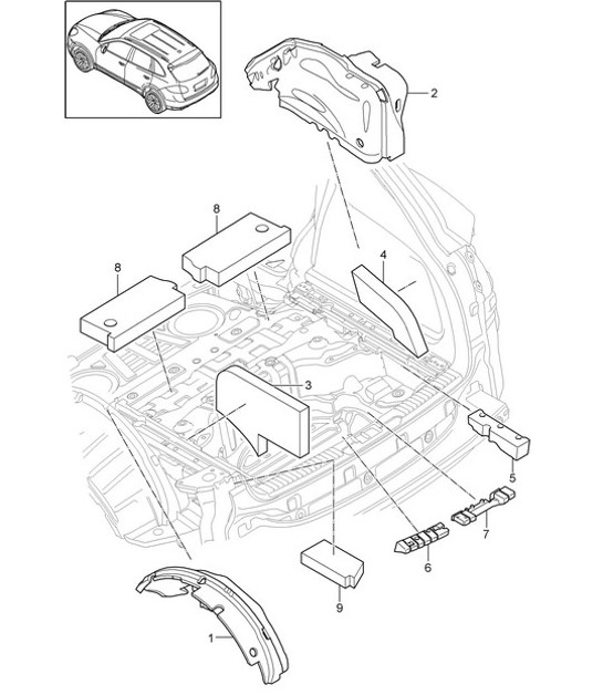 Diagram 807-070 Porsche 911 & 912 (1965-1989) Body