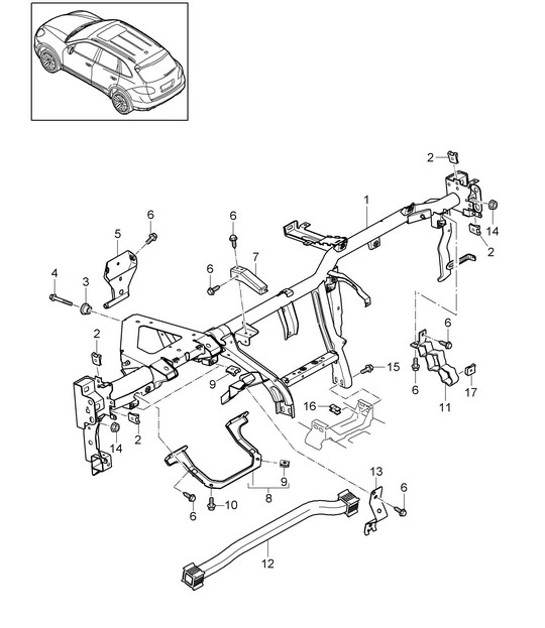 Diagram 809-000 Porsche 911 & 912 (1965-1989) Body