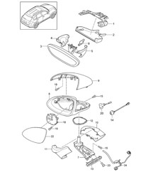 Rear-view mirror / Exterior mirror / Accessories Cayenne 92A (958) >>2014