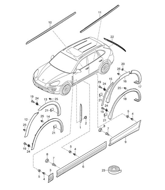 Diagram 810-005 Porsche 911 & 912 (1965-1989) Body