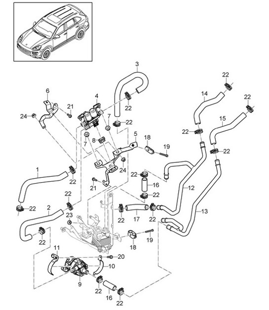 Diagram 813-016 Porsche 993 (911) RS 1994-97 Body
