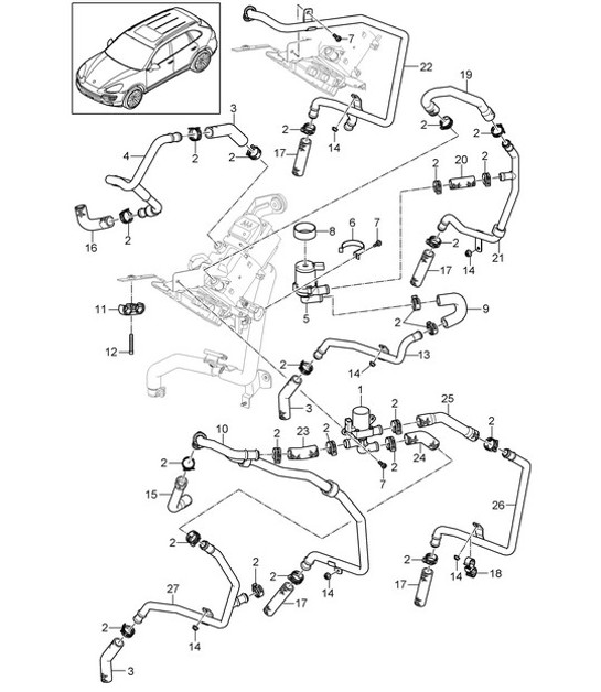 Diagram 813-023 Porsche Cayman 987C / 981C (2005-2016) Body