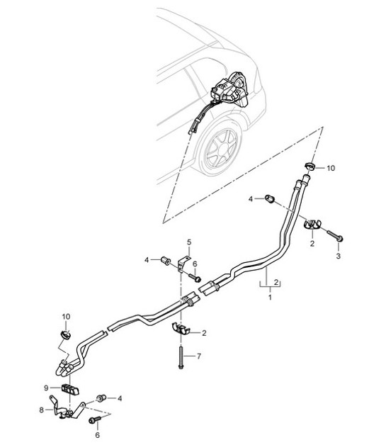 Diagram 813-025 Porsche 993 (911) GT2 1994-97 Body