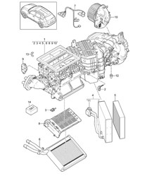 Aire acondicionado / Piezas individuales - DELANTERO - Cayenne 92A (958) 2011-18