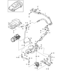 Refrigerant circuit / Hybrid (PR:GP1,0K3, 9AD) Cayenne 92A (958) 3.0L Hybrid >>2016