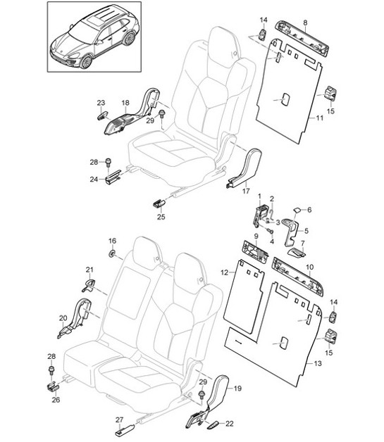 Diagram 817-035 Porsche 993 (911) RS 1994-97 Body