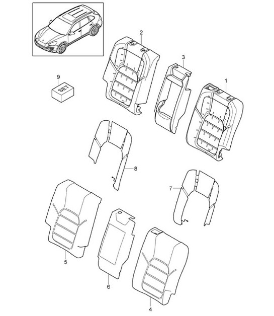 Diagram 817-055 Porsche 993 (911) C2S 1994-97 Body