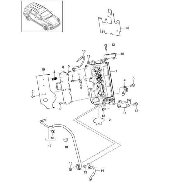Diagram 901-022 Porsche 993 (911) GT2 1994-97 Electrical equipment