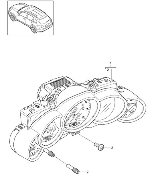 Diagram 906-006 Porsche Boxster 981 Spyder 3.8L 2016 Electrical equipment
