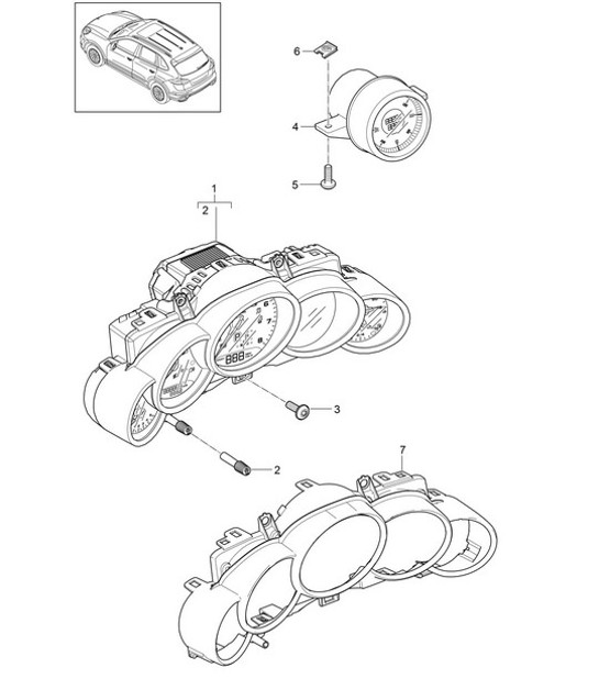 Diagram 906-008 Porsche 911 & 912 (1965-1989) Electrical equipment