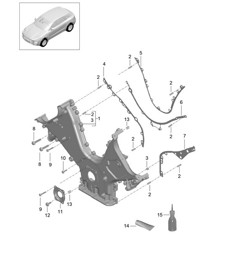 Cover for timing case / Sealing flange (Model: CTMA,CTM, CTLA,CTL, DCNA,DCN, DHKA,DHK) 95B.1 Macan 3.0L / 3.6L 2014-18