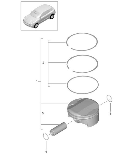 Diagram 102-050 Porsche 993 (911) (1994-1998) Engine