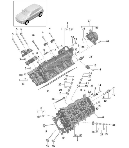 Diagram 103-000 Porsche Panamera 971 MK1 (2017-2020) 