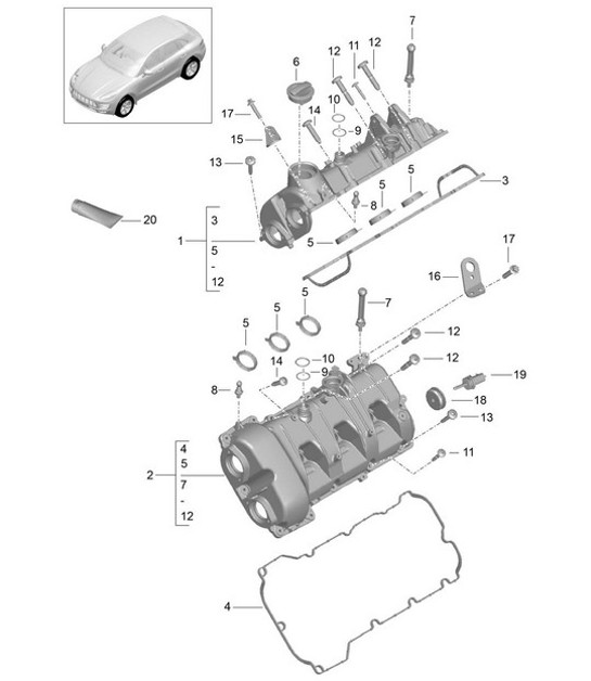 Diagram 103-015 Porsche Panamera 971 MK1 (2017-2020) 