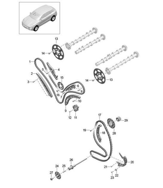 Diagram 103-080 Porsche 991.2 Speedster 4.0L (510Bhp) 2019 Engine