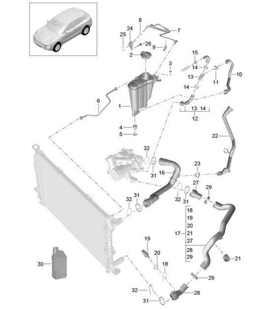 Diagram 105-060 Porsche 911 & 912 (1965-1989) Engine