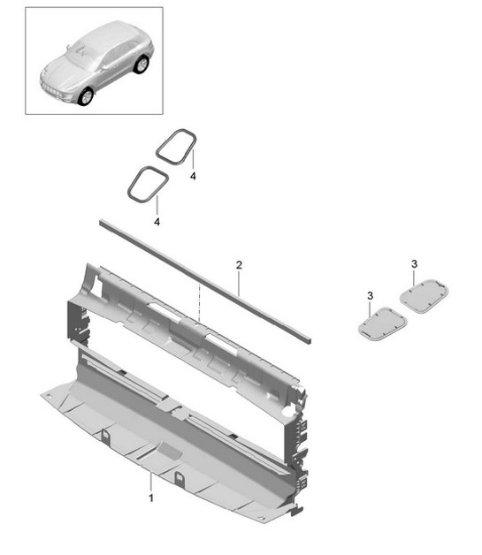 Diagram 105-080 Porsche 997 (911) MK1 2005-2008 Engine