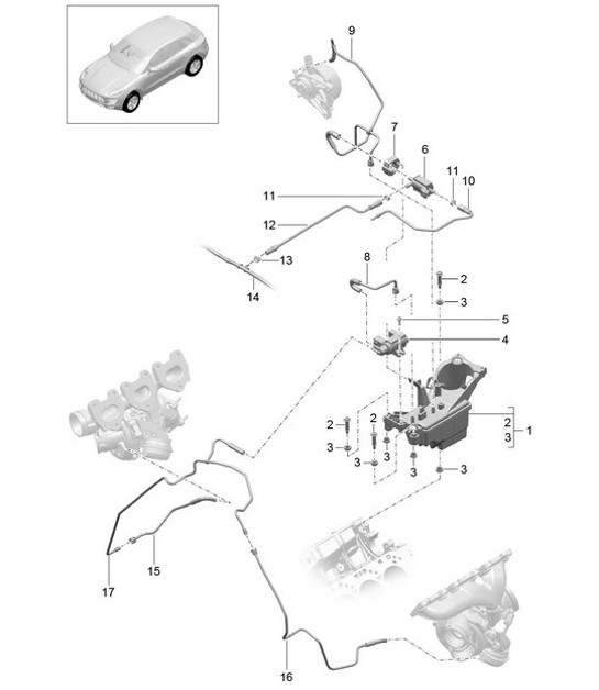 Diagram 107-083 Porsche 944S 2.5L 16V 1987-88 