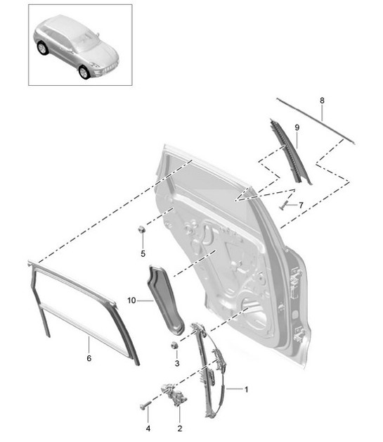 Diagram 804-040 Porsche 964 (911) C2 1989-93 Karosserie