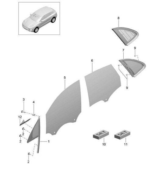 Diagram 805-006 Porsche 924S 2.5L 1988 