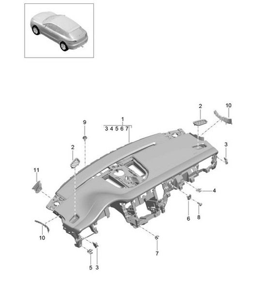 Diagram 809-000 Porsche 911 & 912 (1965-1989) Body