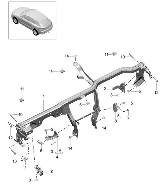Diagram 809-015 Porsche Boxster 718 (982) 2017>> Body
