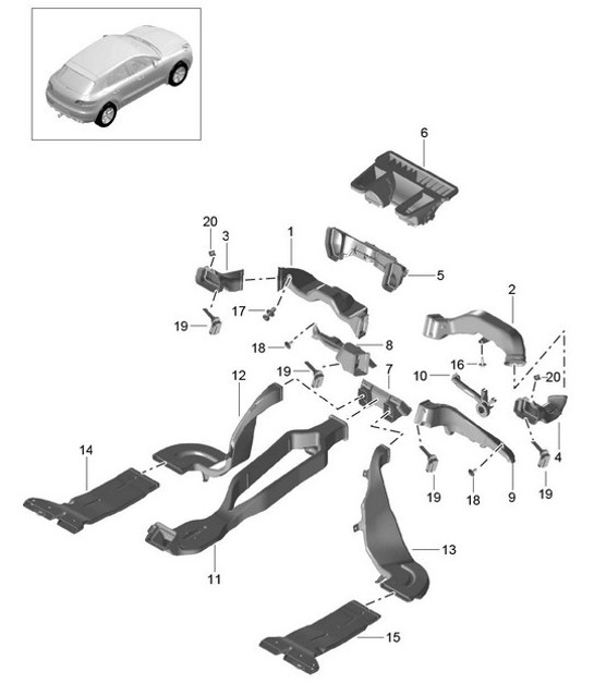 Diagram 813-040 Porsche Cayman 987C / 981C (2005-2016) Body