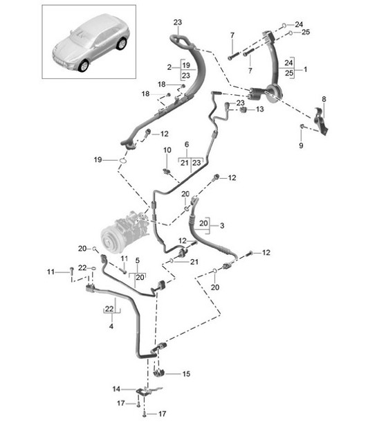 Diagram 813-067 Porsche Cayman S 3.4L 987C 2005-08 Body