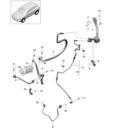 Kältemittelkreislauf R134A (Modell: R4 2,0 TFSI PR:KK1,DM0, DQ5) 95B.1 Macan 2.0L R4 2,0 TFSI >>2017