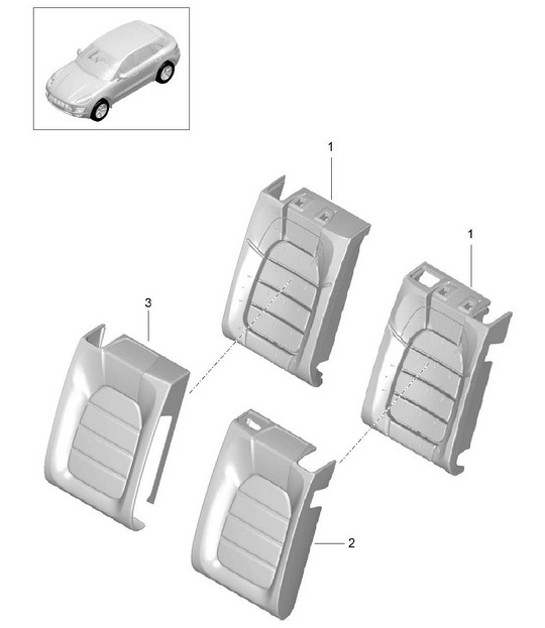 Diagram 817-045 Porsche 993 (911) RS 1994-97 Body
