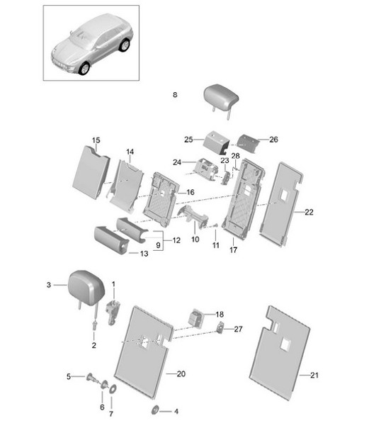 Diagram 817-050 Porsche Boxster 981 Spyder 3.8L 2016 Body