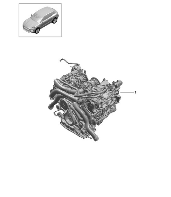 Diagram 101-000 Porsche Macan (95B) MK1 (2014-2018) Engine