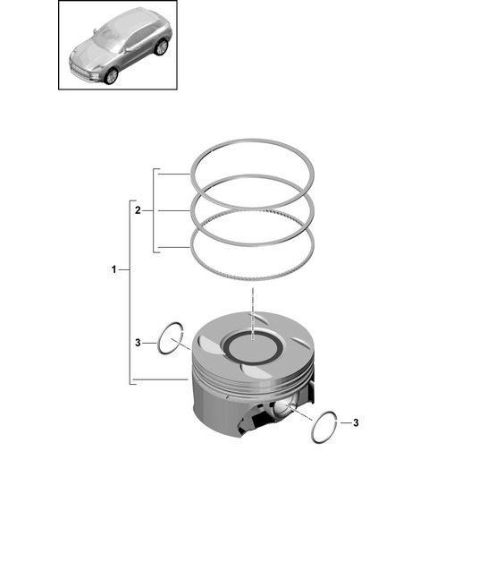 Diagram 102-300 Porsche 991.1 Turbo S 3.8L (560 Bhp) 2014-16 Engine