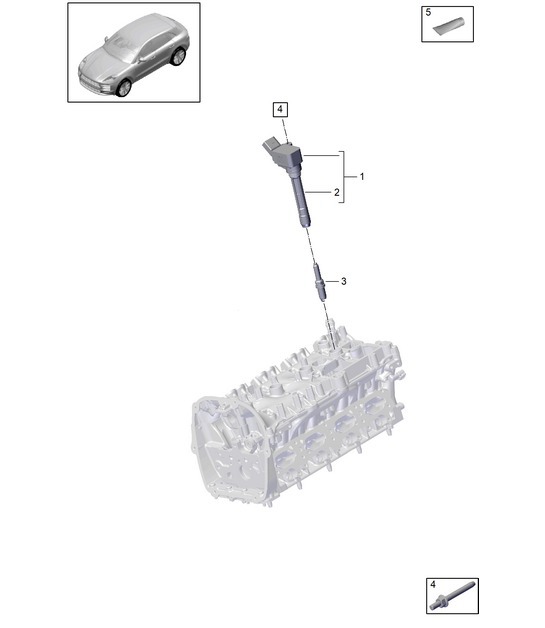 Diagram 103-040 Porsche Macan (95B) MK1 (2014-2018) Engine