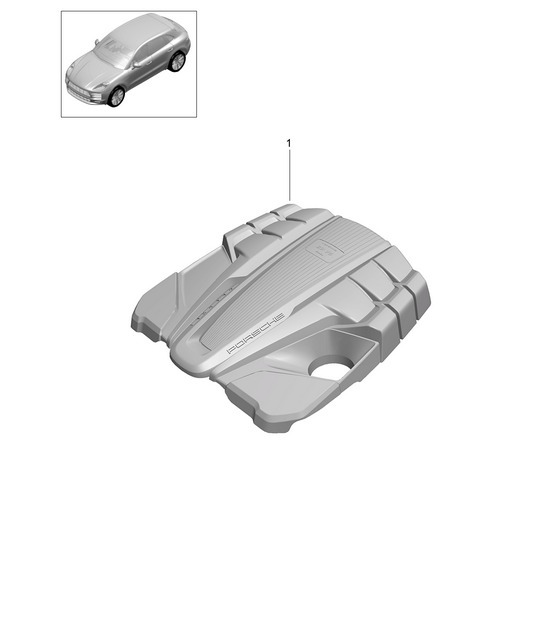 Diagram 103-205 Porsche Cayenne 92A (958) 2010-2017 Engine