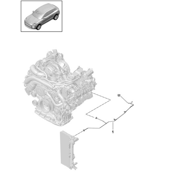 Diagram 105-150 Porsche Cayenne 9YA (E3) 2018-2023 