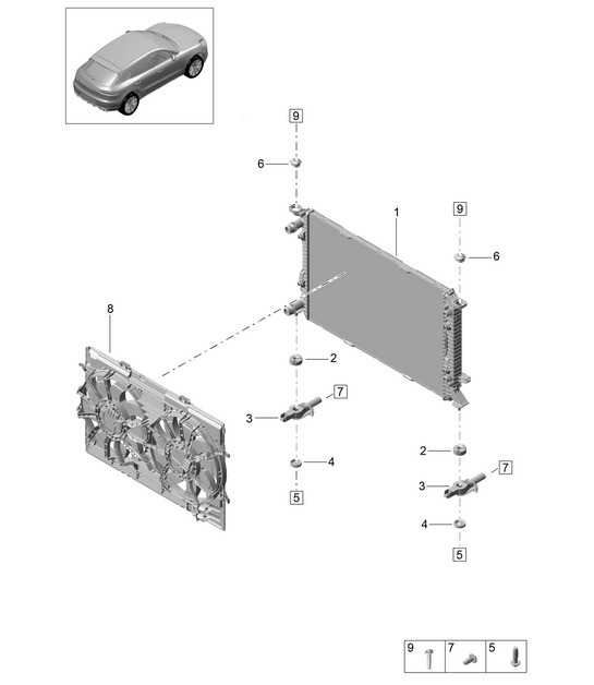 Diagram 105-225 Porsche 991.2 Speedster 4.0L (510Bhp) 2019 Engine
