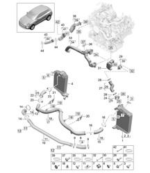 Charge air cooler / Pressure pipe / Throttle valve adapter - Model: DLZ,DLZB - 95B (II / III) Macan 3.0L 2019 - 2024