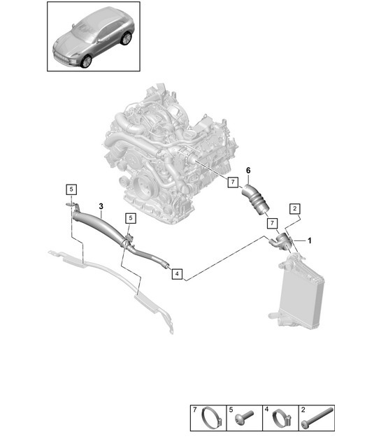 Diagram 107-230 Porsche Panamera 970 MK1 (2009-2013) Engine