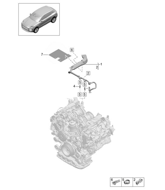 Diagram 107-300 Porsche Panamera 970 MK1 (2009-2013) Engine