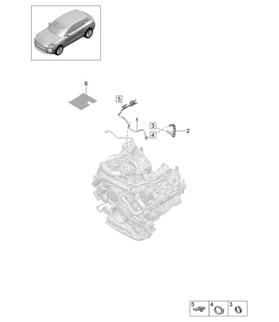 Diagram 107-310 Porsche Panamera 970 MK1 (2009-2013) Engine