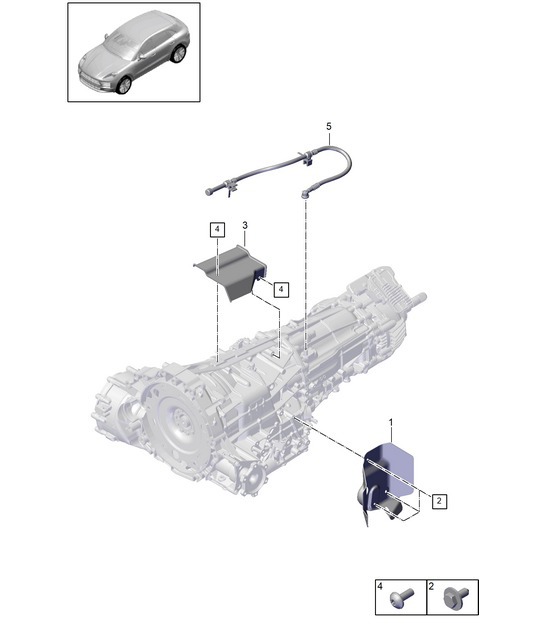 Diagram 302-010 Porsche Macan (95B) MK2 2019-2021 Transmission