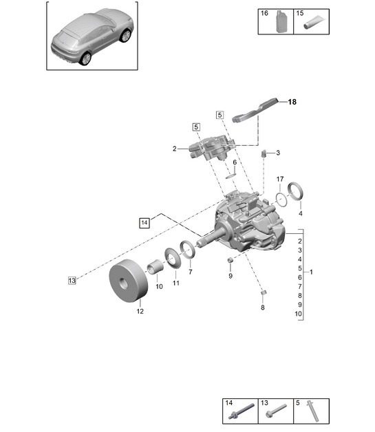 Diagram 304-110 Porsche Macan (95B) MK3 2022>> Transmission