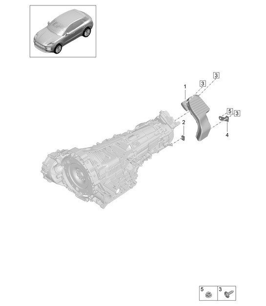 Diagram 304-160 Porsche Macan (95B) MK2 2019-2021 Transmission