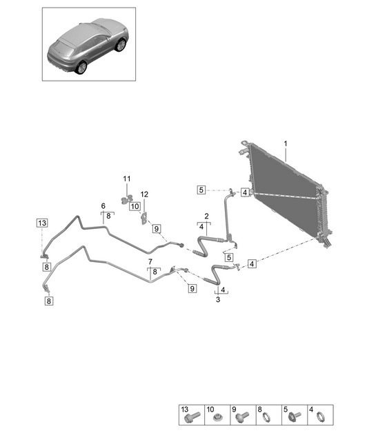 Diagram 307-000 Porsche Macan (95B) MK2 2019-2021 Transmission