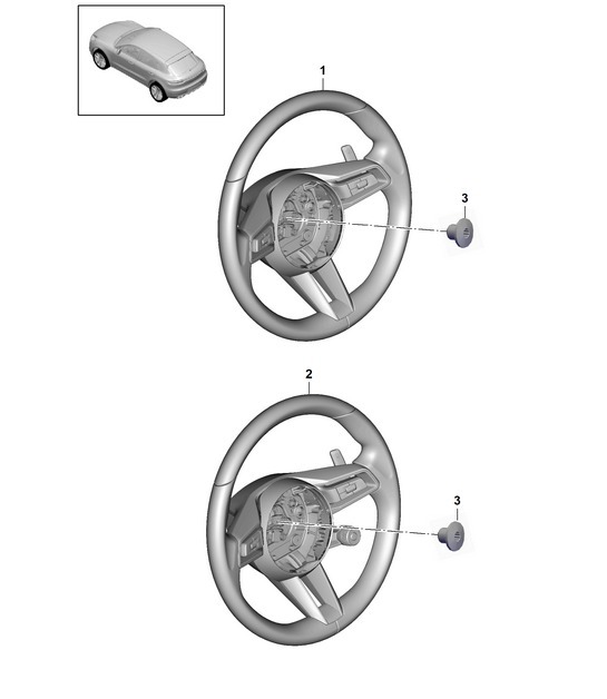 Diagram 403-015 Porsche Macan (95B) MK2 2019-2021 Front Axle, Steering 